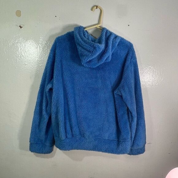 Shein women’s size 6 stardust patchwork pullover hoodie with kangaroo pocket - Picture 4 of 6